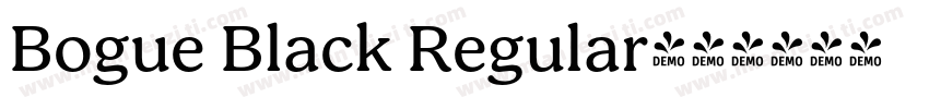 Bogue Black Regular字体转换
